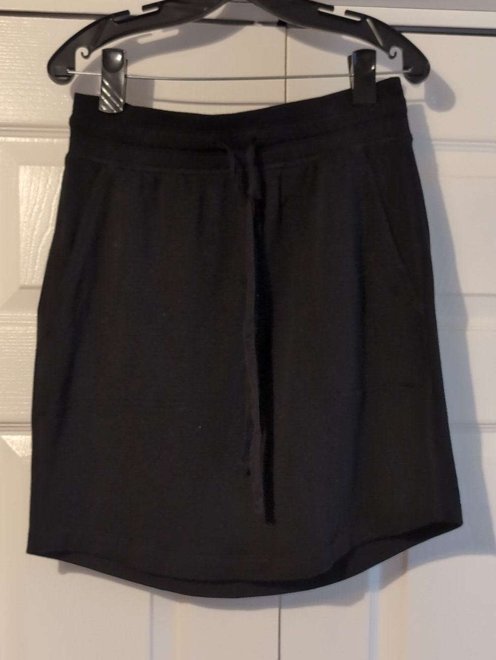 Lou & Grey For Loft Black Drawstring Knit Skirt - Women's Casual Skirt